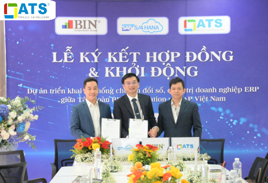 ATS Việt Nam, tập đoàn BIN Group, SAP Việt Nam chính thức khởi động dự án chuyển đổi số bằng S4/HANA Cloud.